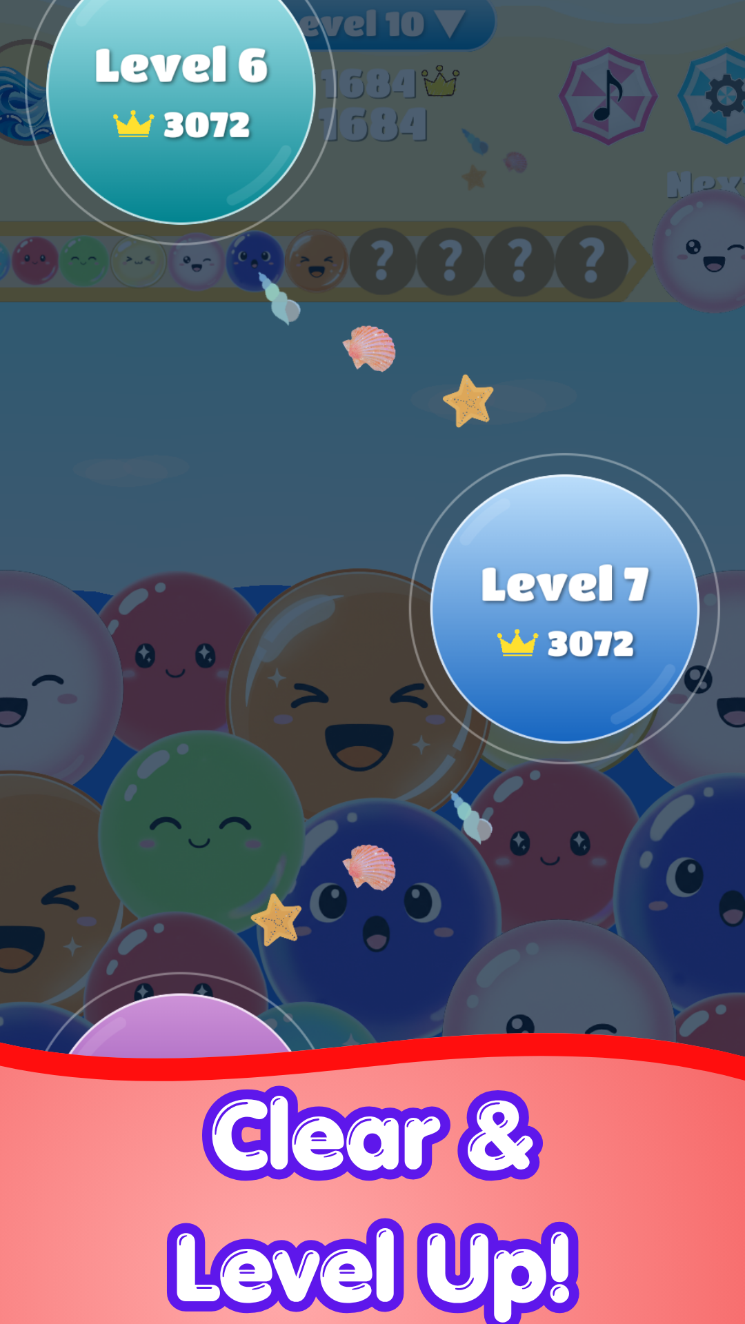 Clear and Level Up